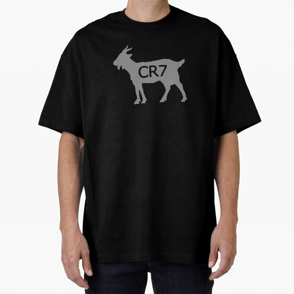 CR7 GOAT Grey 2 Oversized T-Shirt Experience the FIFA World Cup 2026 Group Stage Journey through Messi, Neymar and Mbappe Highlights, Netherlands Pride, Global Supporter Spirit, Legendary Goals, National Colors and Tournament Celebration; Great for