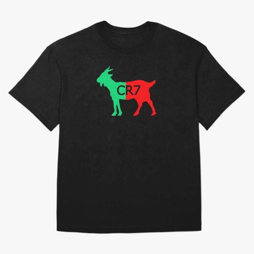 CR7 GOAT Tuga Oversized T-Shirt Support Iconic Players in FIFA World Cup 2026 for Fans of CR7 and Portugal, Spain and Germany, Bringing Match Day Excitement, Supporter Culture, Golden Goals and Global Football Passion; Perfect for Supporters Who