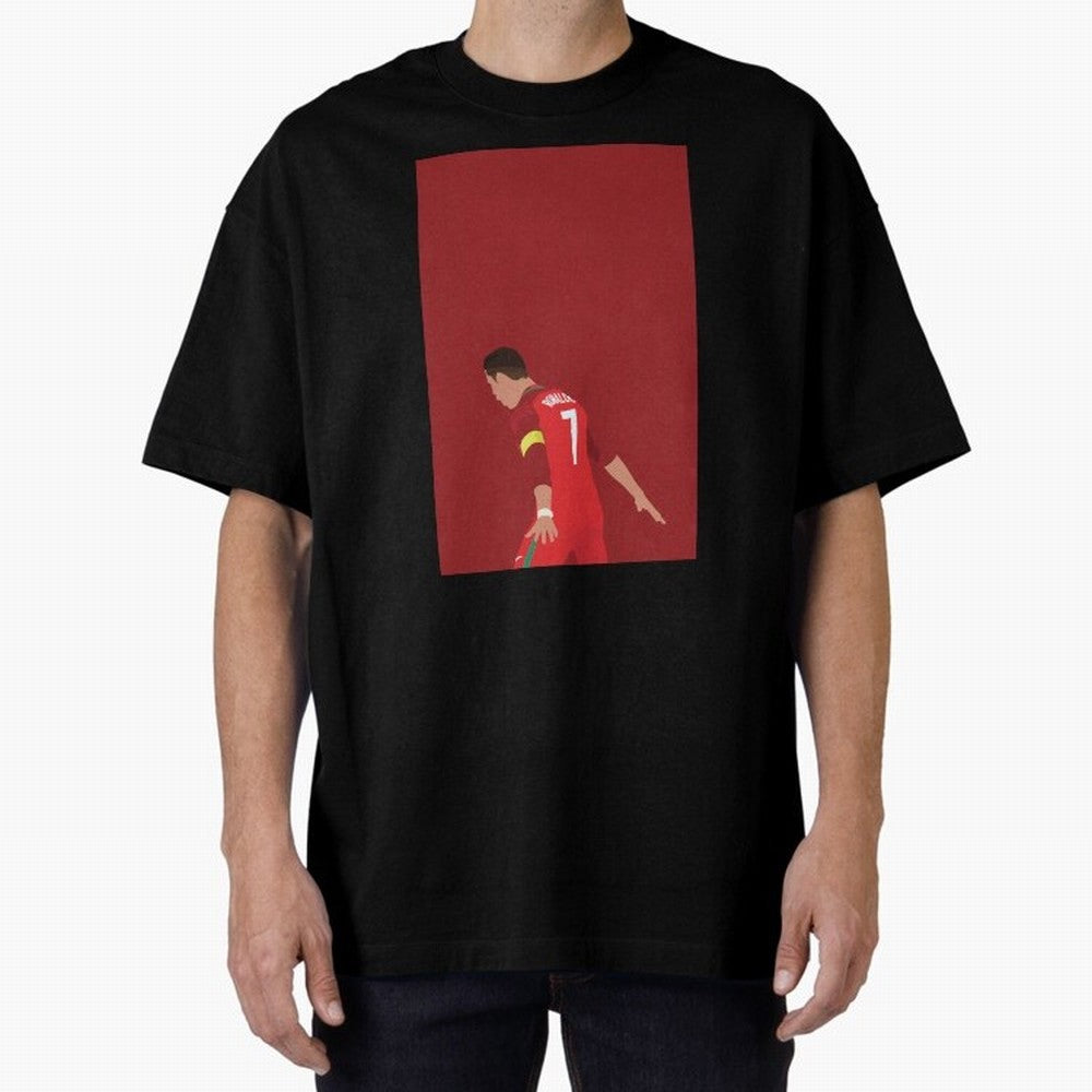 CR7 Oversized T-Shirt Make Memories around FIFA World Cup 2026 USA Canada Mexico Capturing Messi, Neymar and Mbappe, Argentina, France and Brazil Energy, Global Supporter Spirit, Legendary Goals, National Colors and Tournament Celebration; Ideal