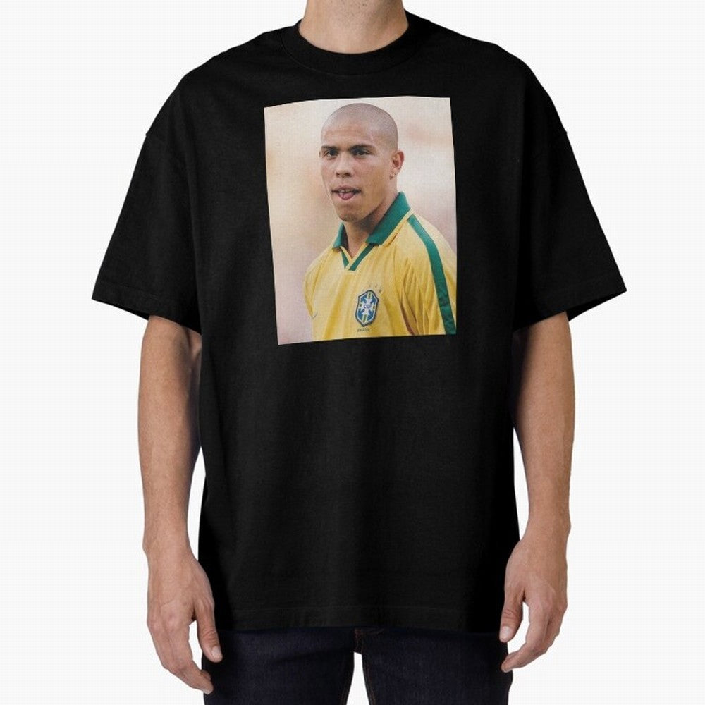 Art Ronaldo Luis Nazario de Lima Oversized T-Shirt Bring Bold Fan Energy to Global Football Passion for FIFA World Cup 2026 USA Canada Mexico, Made for Haaland, England, Football Passion, Legendary Performances, Festival Vibes and Supporter