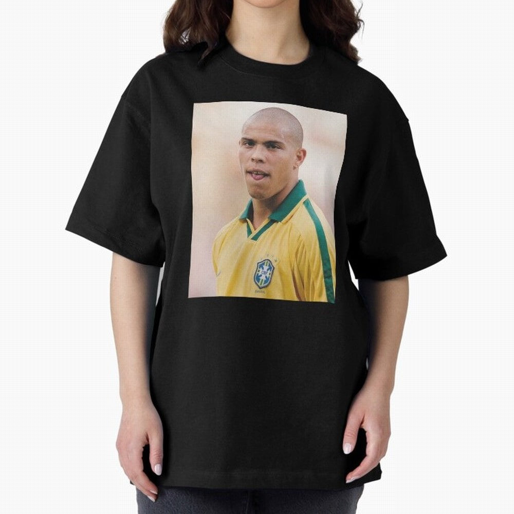 Art Ronaldo Luis Nazario de Lima Oversized T-Shirt Bring Bold Fan Energy to Global Football Passion for FIFA World Cup 2026 USA Canada Mexico, Made for Haaland, England, Football Passion, Legendary Performances, Festival Vibes and Supporter