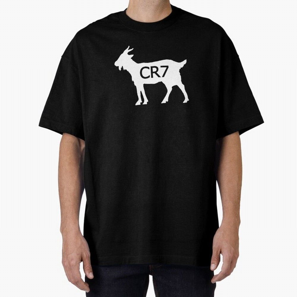 CR7 GOAT Oversized T-Shirt Showcase the FIFA World Cup 2026 Group Stage Journey through Neymar, Haaland and Cristiano Ronaldo Highlights, Brazil Pride, Champion Mindset, Group Stage Buzz, Knockout Tension and Passionate Fan Culture; Made for