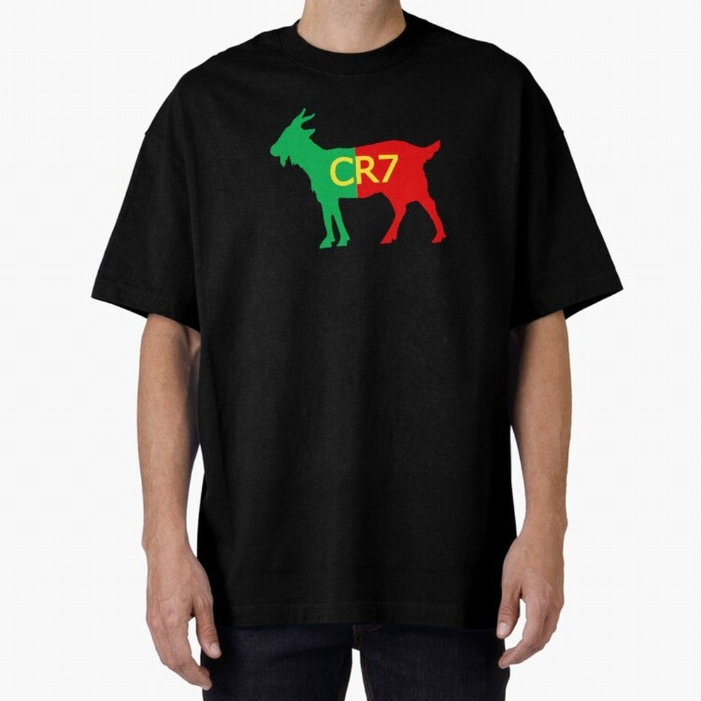 CR7 GOAT Tuga 3 Oversized T-Shirt Capture the FIFA World Cup 2026 Group Stage Journey through Haaland and Mbappe Highlights, Argentina and Brazil Pride, Worldwide Fan Energy, Dramatic Goals, Stadium Lights and Championship Celebrations; Great for