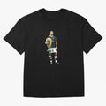 Cristiano Ronaldo CR7 Game Time Pixel Artwork Futbol Soccer Oversized T-Shirt Back Your Heroes with FIFA World Cup 2026 USA Canada Mexico for Fans of CR7 and Messi and Spain and Netherlands, Bringing Tournament Hype, Historic Matchups, Family