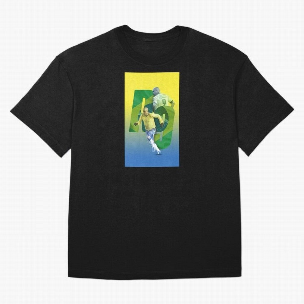 Ronaldo Luis Nazario de Lima Illustration Oversized T-Shirt Bring a Vintage Feel to the FIFA World Cup 2026 Journey through Mbappe and Neymar Highlights, France Pride, Championship Spirit, Famous Goals, Roaring Crowds and International Football