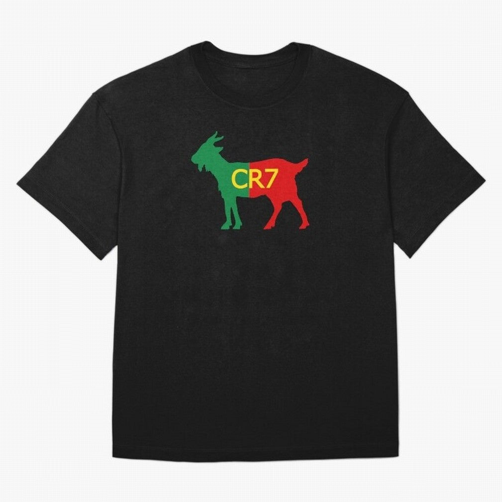 CR7 GOAT Tuga 2 Oversized T-Shirt Show Your Love for Match Day Hype around FIFA World Cup 2026, CR7 and Messi, Argentina, France and Brazil, Football Passion, Legendary Performances, Festival Vibes and Supporter Community; Perfect for Fans,