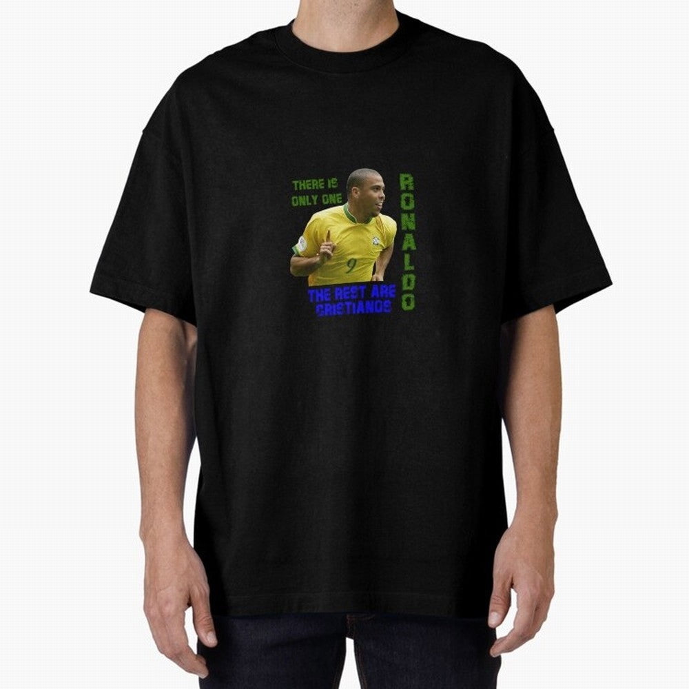 There is only one Ronaldo, the rest are Cristianos - Ronaldo Football Meme Oversized T-Shirt Bring Trophy Dreams to FIFA World Cup 2026 for Fans of Haaland and Mbappe and Argentina and Brazil, Bringing Tournament Hype, Historic Matchups, Family