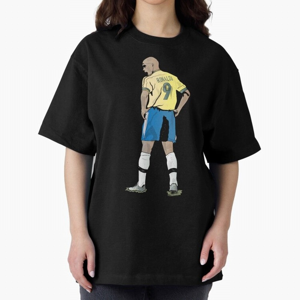 RONALDO NAZARIO 9 Oversized T-Shirt Experience the Global Stage of the FIFA World Cup 2026 USA Canada Mexico Journey through CR7 Highlights, Portugal, Spain and Germany Pride, Classic Soccer Heritage, Championship Pressure, Fan Loyalty and