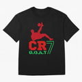 CR7 G.O.A.T Oversized T-Shirt Live the Energy of Match Day Hype around FIFA World Cup 2026 Group Stage, Messi and Cristiano Ronaldo, Argentina, France and Brazil, Fan Favorite Moments, National Team Passion, Big Match Drama and Soccer History; Made