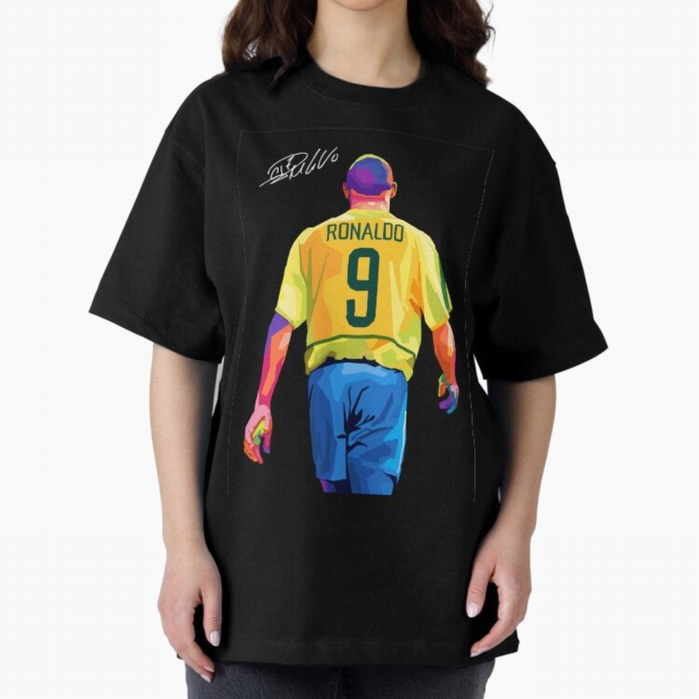 Ronaldo Nazario Oversized T-Shirt Feel the Trophy Chase of FIFA World Cup 2026 Group Stage for Fans of Messi and Spain, Bringing Football Passion, Legendary Performances, Festival Vibes and Supporter Community; Made for Die Hard Supporters, Soccer