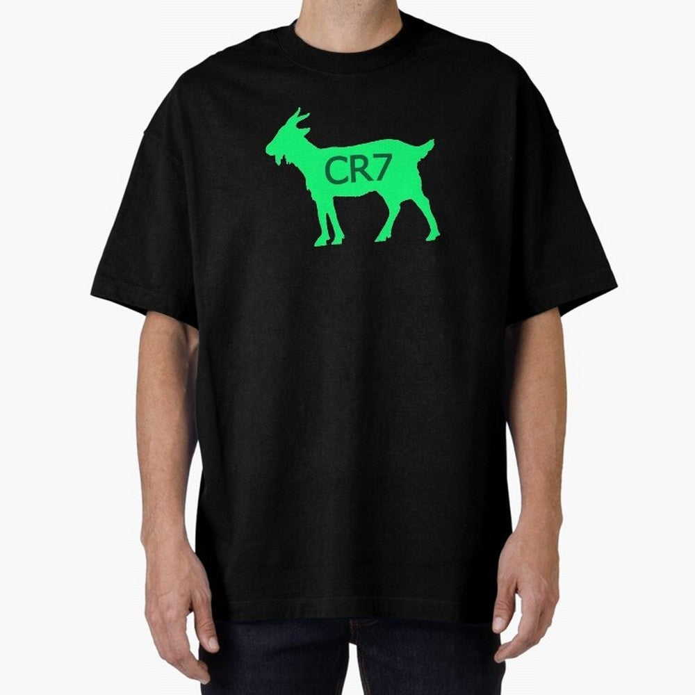 CR7 GOAT Saudi Arabia Green Oversized T-Shirt Share Global Football Passion for FIFA World Cup 2026 USA Canada Mexico, Featuring Neymar, Netherlands, Football History, Final Match Energy, Crowd Noise and Once in a Lifetime Moments; Perfect for