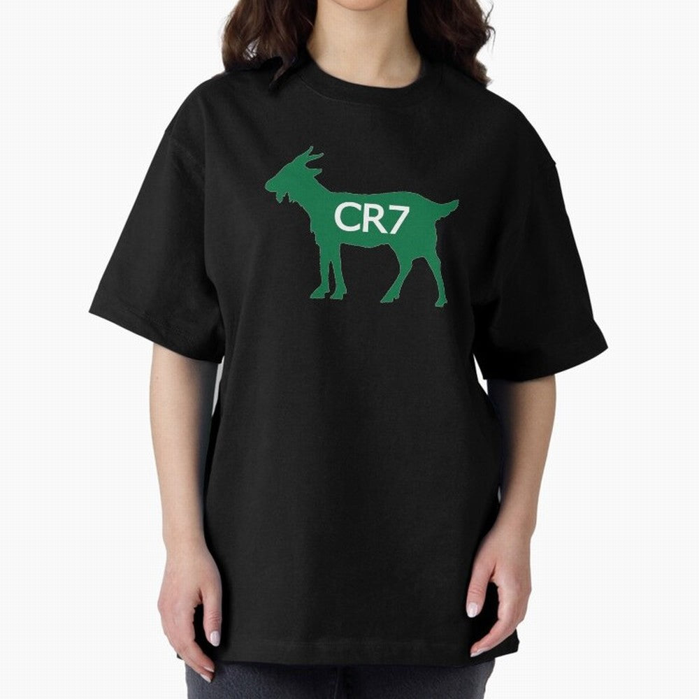 CR7 GOAT Saudi Arabia Oversized T-Shirt Carry FIFA World Cup 2026 for Fans of Mbappe and England, France and Netherlands, Bringing Supporter Pride, Iconic Celebrations, Legendary Names and Global Match Day Energy; Created for Match Day Parties,