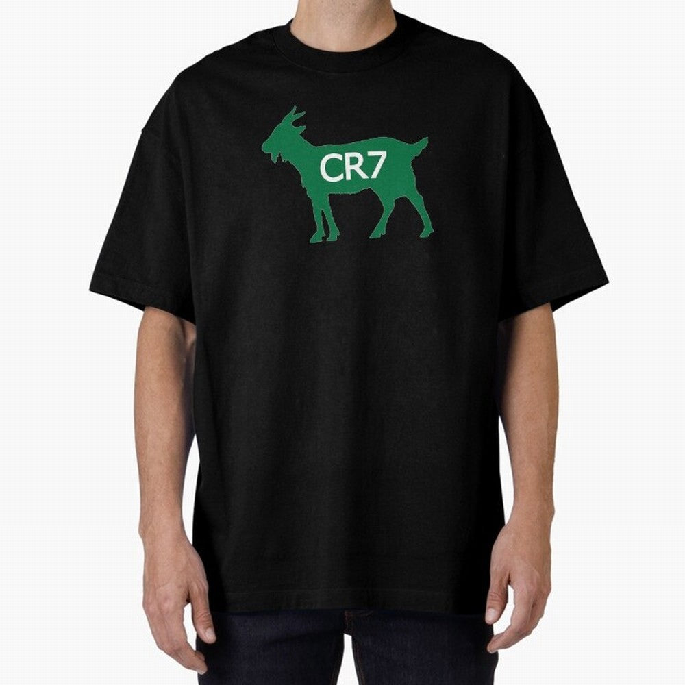 CR7 GOAT Saudi Arabia Oversized T-Shirt Carry FIFA World Cup 2026 for Fans of Mbappe and England, France and Netherlands, Bringing Supporter Pride, Iconic Celebrations, Legendary Names and Global Match Day Energy; Created for Match Day Parties,