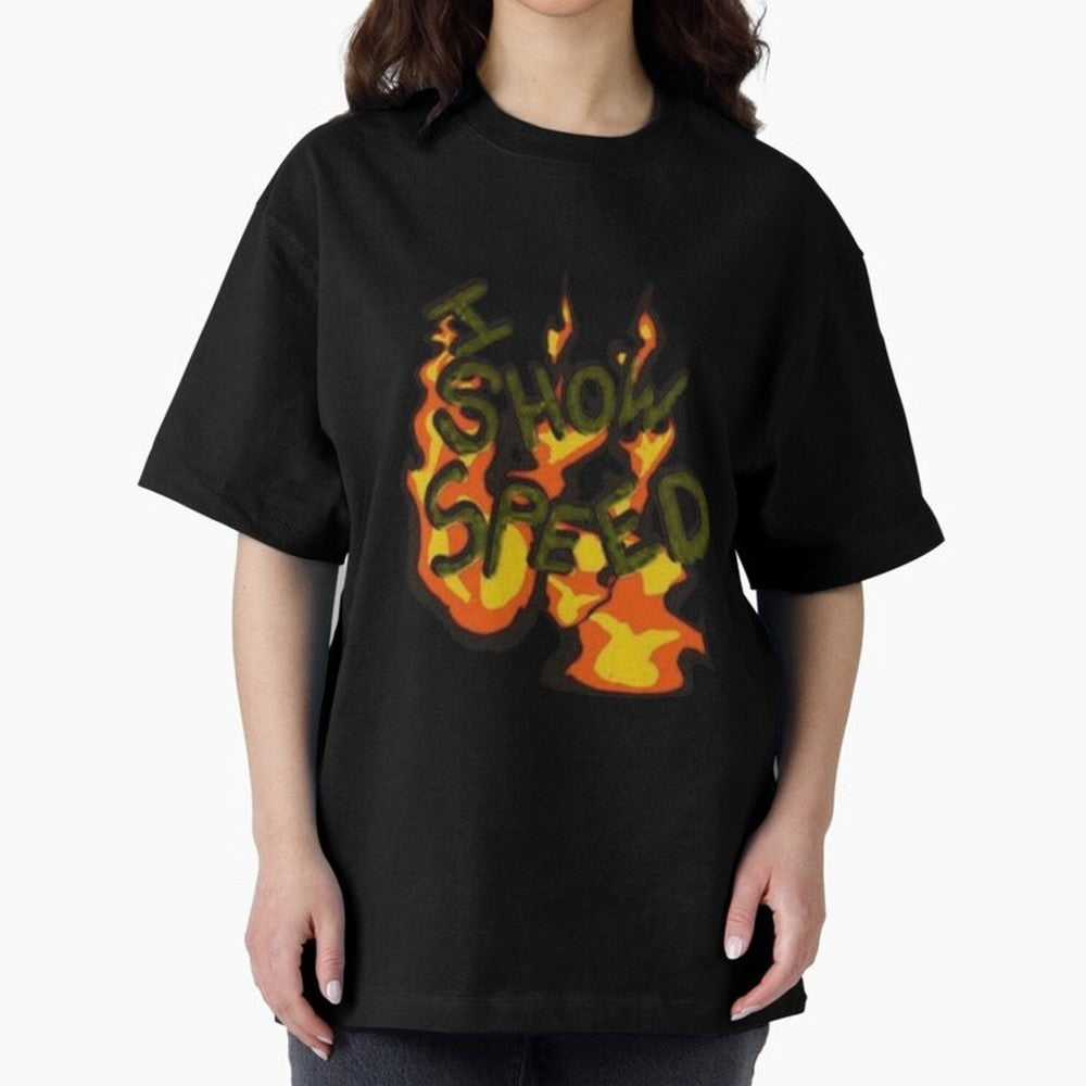 ISHOWSPEED MERCH LOGO 2 Oversized T-Shirt Upgrade Match Day Hype around FIFA World Cup 2026 Group Stage, Messi, CR7 and Mbappe, Brazil, Stadium Chants, National Pride, Trophy Dreams and Unforgettable Football Memories; Perfect for Supporters Who