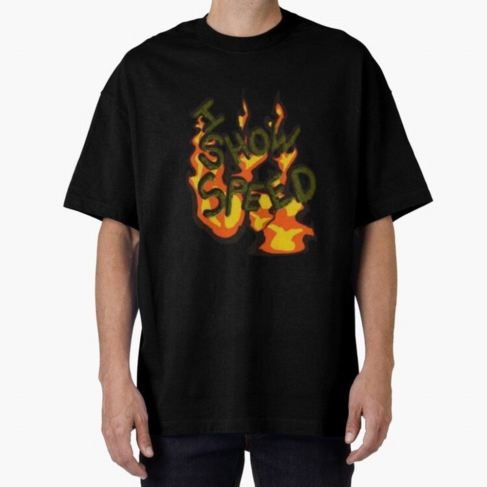 ISHOWSPEED MERCH LOGO 2 Oversized T-Shirt Upgrade Match Day Hype around FIFA World Cup 2026 Group Stage, Messi, CR7 and Mbappe, Brazil, Stadium Chants, National Pride, Trophy Dreams and Unforgettable Football Memories; Perfect for Supporters Who