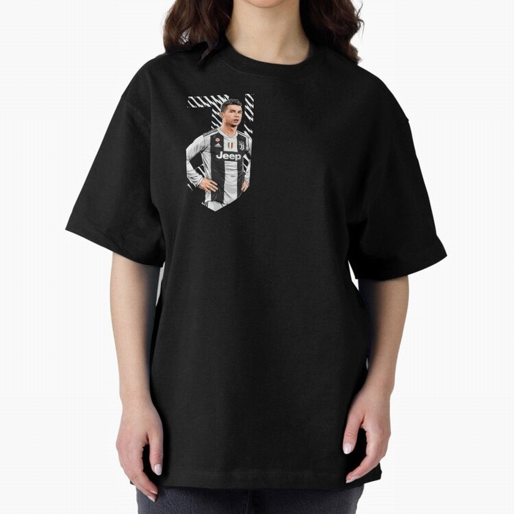Ronaldo Oversized T-Shirt Capture the FIFA World Cup 2026 Journey through CR7 and Messi Highlights, Portugal Pride, Football Passion, Legendary Performances, Festival Vibes and Supporter Community; Perfect for People Who Love Argentina, Brazil,