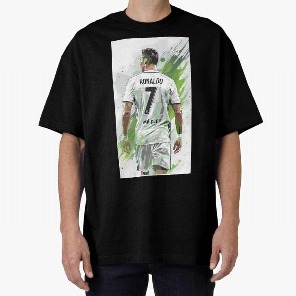 Ronaldo Oversized T-Shirt Keep the Legacy of FIFA World Cup 2026 Spirit, Capturing Spain and Netherlands, Cristiano Ronaldo, Haaland and CR7, Global Supporter Spirit, Legendary Goals, National Colors and Tournament Celebration; Perfect for People