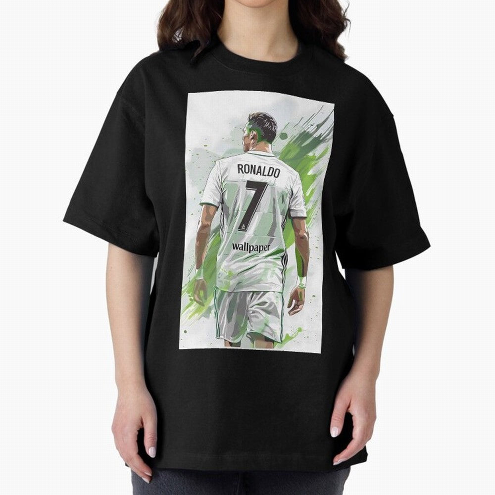 Ronaldo Oversized T-Shirt Keep the Legacy of FIFA World Cup 2026 Spirit, Capturing Spain and Netherlands, Cristiano Ronaldo, Haaland and CR7, Global Supporter Spirit, Legendary Goals, National Colors and Tournament Celebration; Perfect for People