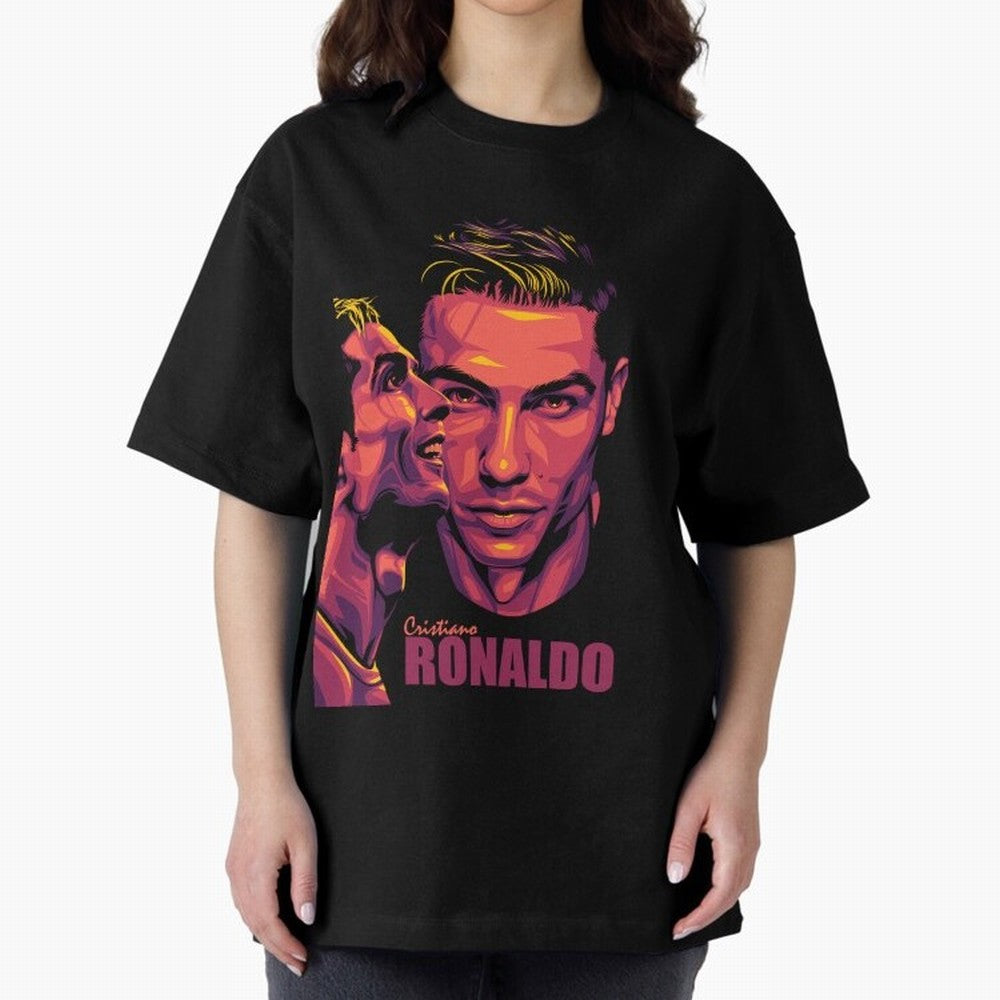 Cristiano Ronaldo Glow in the Dark Oversized T-Shirt Live the Energy of Global Football Passion for FIFA World Cup 2026 USA Canada Mexico, Built around CR7, Germany, Champion Mindset, Group Stage Buzz, Knockout Tension and Passionate Fan Culture;