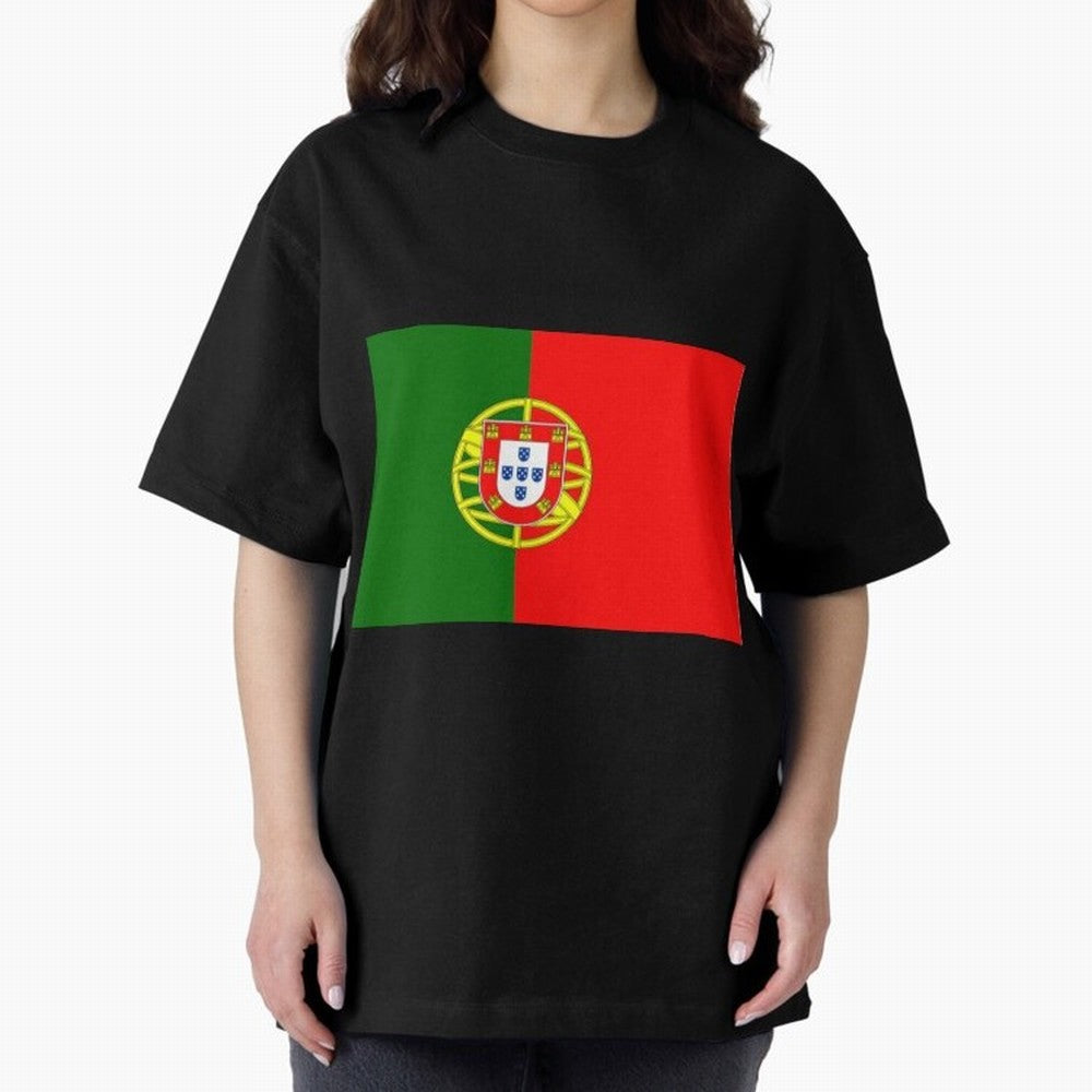 Viva Portugal Oversized T-Shirt Represent the FIFA World Cup 2026 Journey through Messi and Cristiano Ronaldo Highlights, England, France and Netherlands Pride, Global Supporter Spirit, Legendary Goals, National Colors and Tournament Celebration;
