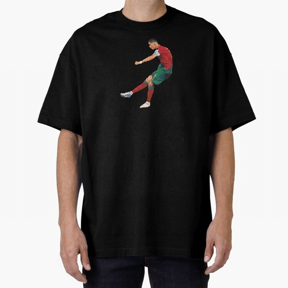 Cristiano Ronaldo Oversized T-Shirt Represent Match Day Hype around FIFA World Cup 2026 Group Stage, Messi, Neymar and Mbappe, Argentina, France and Brazil, Tournament Hype, Historic Matchups, Family Viewing Parties and Global Sports Pride; Perfect