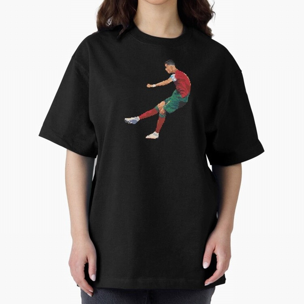 Cristiano Ronaldo Oversized T-Shirt Represent Match Day Hype around FIFA World Cup 2026 Group Stage, Messi, Neymar and Mbappe, Argentina, France and Brazil, Tournament Hype, Historic Matchups, Family Viewing Parties and Global Sports Pride; Perfect
