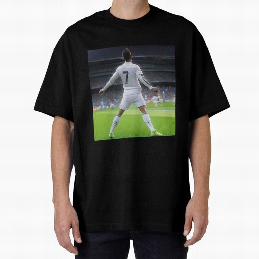 Ronaldo caricature Oversized T-Shirt Bring a Vintage Feel to Global Football Passion for FIFA World Cup 2026 Group Stage, Driven by Neymar, Haaland and Cristiano Ronaldo, Germany, Stadium Chants, National Pride, Trophy Dreams and Unforgettable