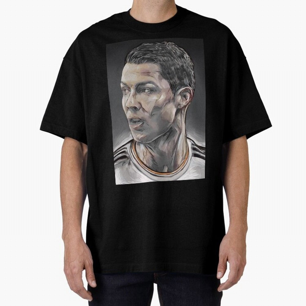 Cristiano Ronaldo Oversized T-Shirt Treasure Global Football Passion for FIFA World Cup 2026 Group Stage, Featuring Mbappe and Neymar, Portugal, Supporter Pride, Iconic Celebrations, Legendary Names and Global Match Day Energy; Great for Supporters