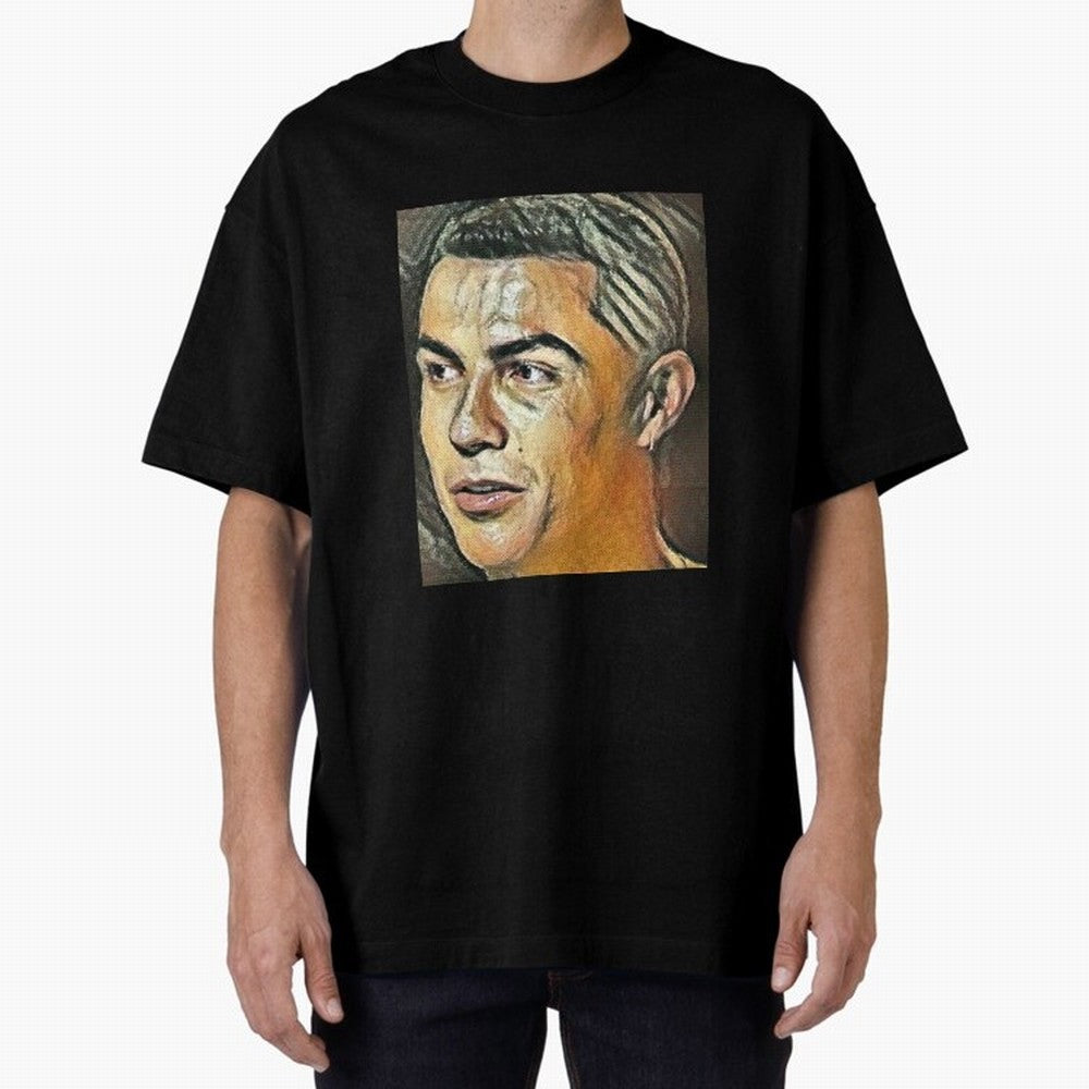 Cristiano Ronaldo Oversized T-Shirt Celebrate the Biggest Stage of FIFA World Cup 2026 Group Stage Spirit, Connected to Portugal, Messi and Cristiano Ronaldo, Supporter Pride, Iconic Celebrations, Legendary Names and Global Match Day Energy; Made