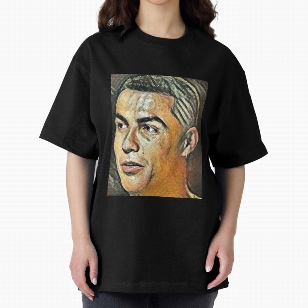 Cristiano Ronaldo Oversized T-Shirt Celebrate the Biggest Stage of FIFA World Cup 2026 Group Stage Spirit, Connected to Portugal, Messi and Cristiano Ronaldo, Supporter Pride, Iconic Celebrations, Legendary Names and Global Match Day Energy; Made