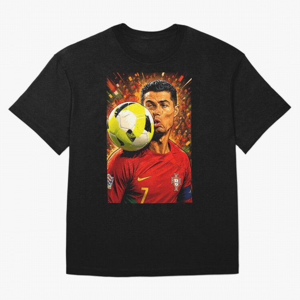 Legendary shot Oversized T-Shirt Showcase FIFA World Cup 2026 Group Stage Spirit, Featuring Netherlands, Cristiano Ronaldo, Stadium Memories, Football Loyalty, International Chants and Championship Tradition; Perfect for People Who Love Argentina,