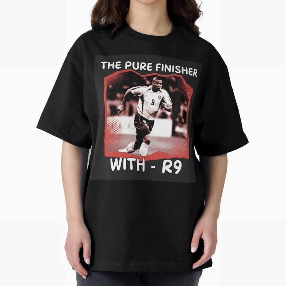 Ronaldo R9 The Pure Finisher Vintage Oversized T-Shirt Show Your Tournament Heart for FIFA World Cup 2026 Group Stage Spirit, Inspired by Netherlands, Haaland, Football History, Final Match Energy, Crowd Noise and Once in a Lifetime Moments; Made