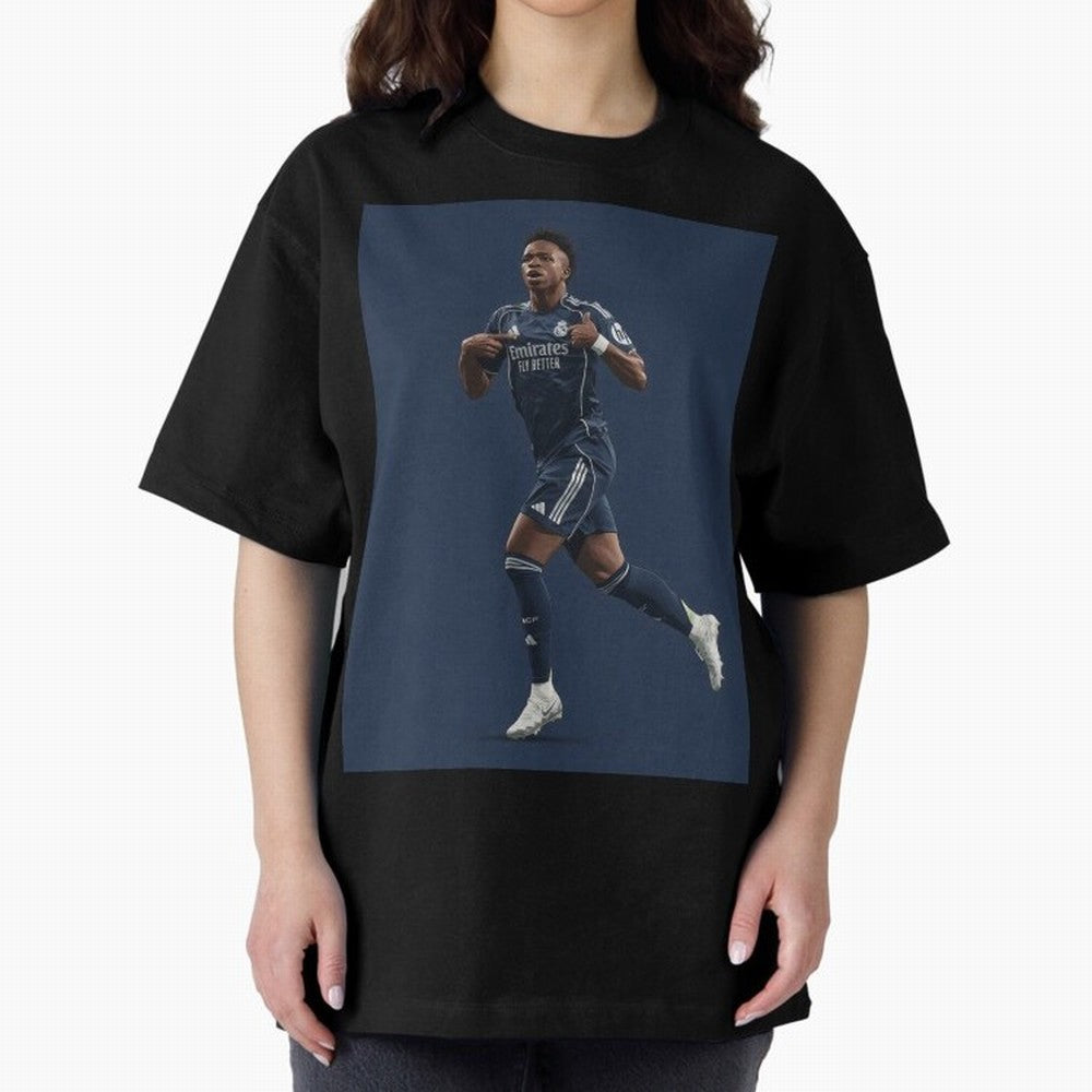 Vini Oversized T-Shirt Honor the Football Icons of Match Day Hype around FIFA World Cup 2026 USA Canada Mexico, Messi, England, Football Passion, Legendary Performances, Festival Vibes and Supporter Community; Great for Watch Parties, Sports Bars,