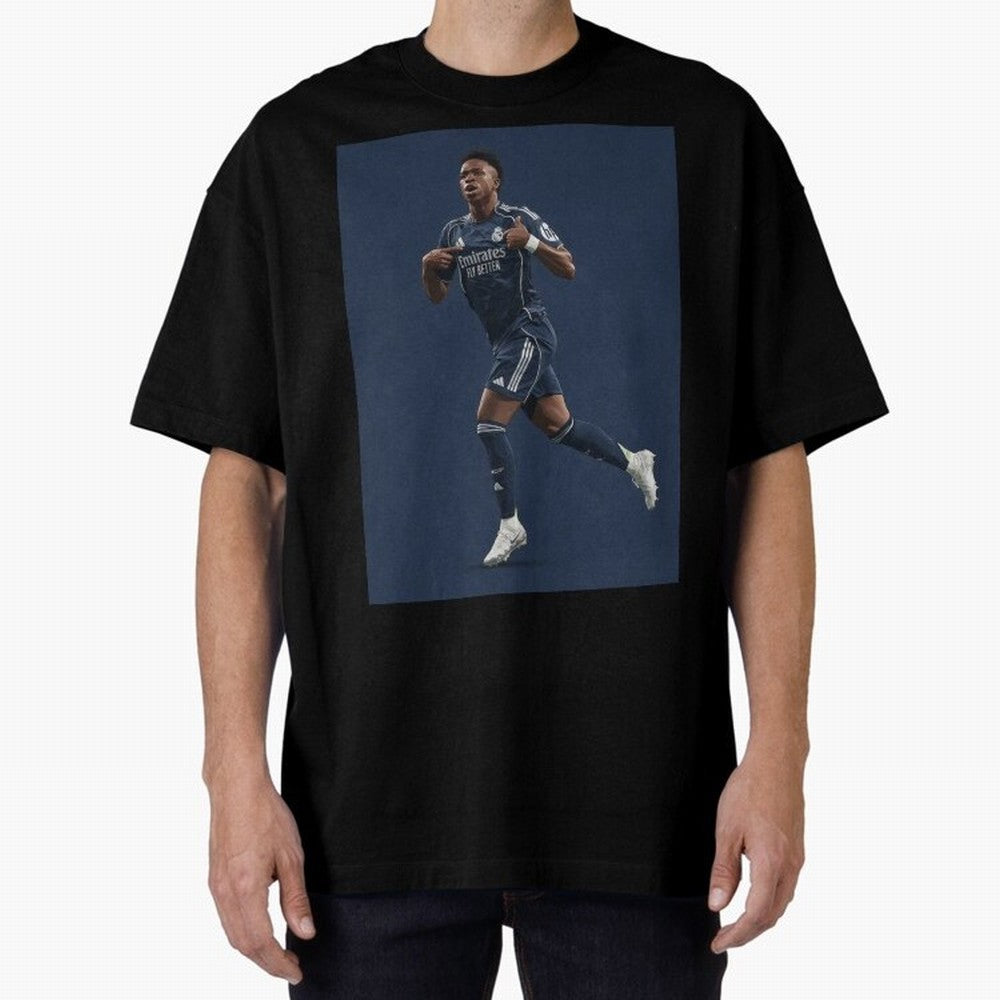 Vini Oversized T-Shirt Honor the Football Icons of Match Day Hype around FIFA World Cup 2026 USA Canada Mexico, Messi, England, Football Passion, Legendary Performances, Festival Vibes and Supporter Community; Great for Watch Parties, Sports Bars,