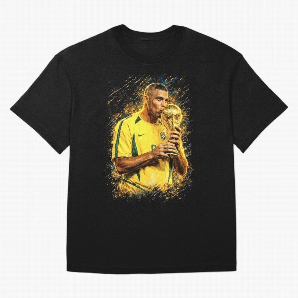 R9 Ronaldo Football Legend Oversized T-Shirt Celebrate the Next Chapter of the FIFA World Cup 2026 Journey through Messi Highlights, Argentina and Brazil Pride, Football History, Final Match Energy, Crowd Noise and Once in a Lifetime Moments; Ideal