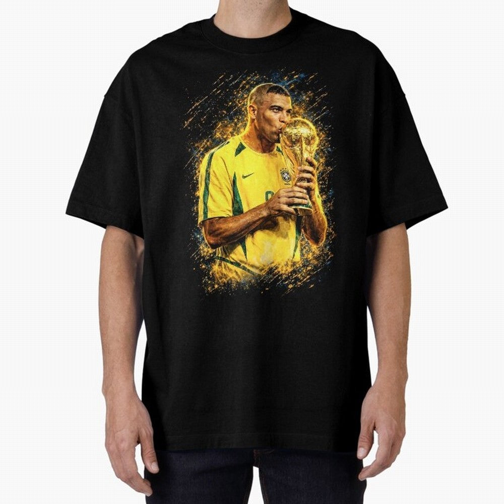 R9 Ronaldo Football Legend Oversized T-Shirt Celebrate the Next Chapter of the FIFA World Cup 2026 Journey through Messi Highlights, Argentina and Brazil Pride, Football History, Final Match Energy, Crowd Noise and Once in a Lifetime Moments; Ideal