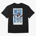 Messi Champion Graphic Oversized T-Shirt Celebrate the Road through FIFA World Cup 2026 Group Stage for Fans of CR7 and Messi and Argentina, Bringing Fan Favorite Moments, National Team Passion, Big Match Drama and Soccer History; Made for