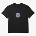 Soccer ball holographic sticker Oversized T-Shirt Showcase FIFA World Cup 2026 Group Stage for Fans of CR7 and Messi and Argentina, Bringing Stadium Memories, Football Loyalty, International Chants and Championship Tradition; Made for Collectors
