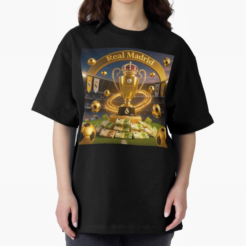 The Wealth of Real Madrid Oversized T-Shirt Make Your Look Match FIFA World Cup 2026 Group Stage Inspired by Mbappe and Neymar, Argentina and Brazil Energy, Soccer Culture, Superstar Moments, National Team Dreams and Competitive Fire; Made for Die