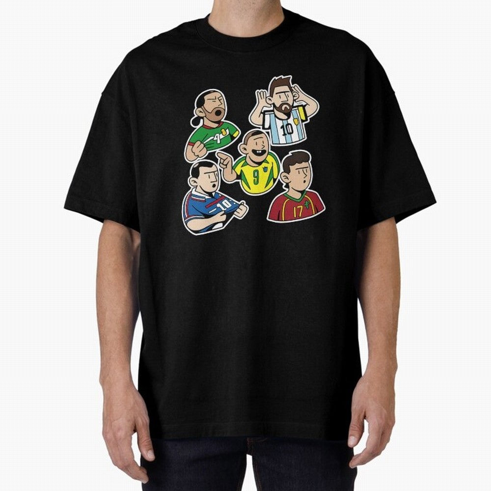 Soccer players Oversized T-Shirt Bring a Champion Mindset to FIFA World Cup 2026 Group Stage Spirit, Capturing Spain, Cristiano Ronaldo, Haaland and CR7, Champion Mindset, Group Stage Buzz, Knockout Tension and Passionate Fan Culture; Great for