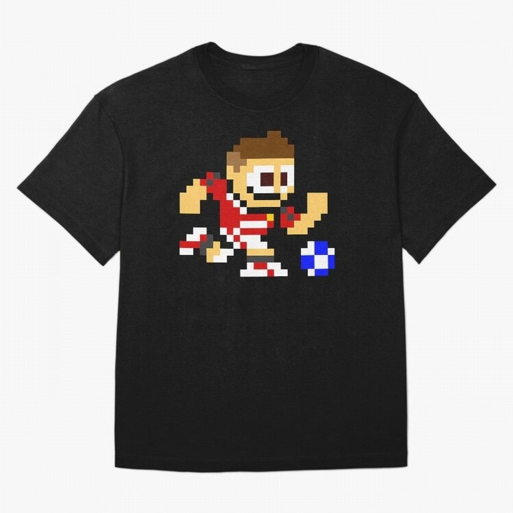 Ronaldo Manchester United (8-bit Football / Soccer Player) Oversized T-Shirt Join the Global Buzz around FIFA World Cup 2026 USA Canada Mexico Celebrating Messi, CR7 and Mbappe, England and Germany Energy, Vintage Soccer Flavor, Modern Football