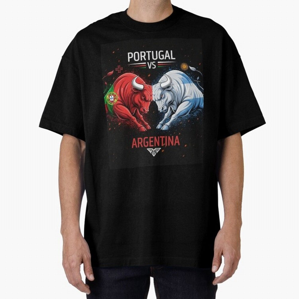Messi vs Ronaldo Oversized T-Shirt Bring the FIFA World Cup 2026 USA Canada Mexico Journey through Neymar, Haaland and Cristiano Ronaldo Highlights, France and Portugal Pride, Football Festival Excitement, Trophy Ambitions, Country Rivalries and