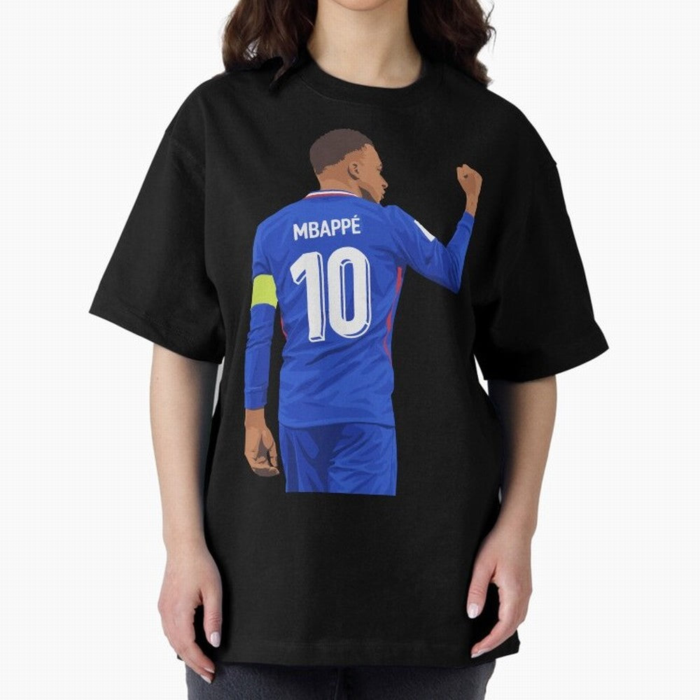 Kylian Mbappe France Oversized T-Shirt Celebrate Classic Football Spirit in FIFA World Cup 2026 for Fans of CR7 and England and Germany, Bringing Stadium Memories, Football Loyalty, International Chants and Championship Tradition; Made for
