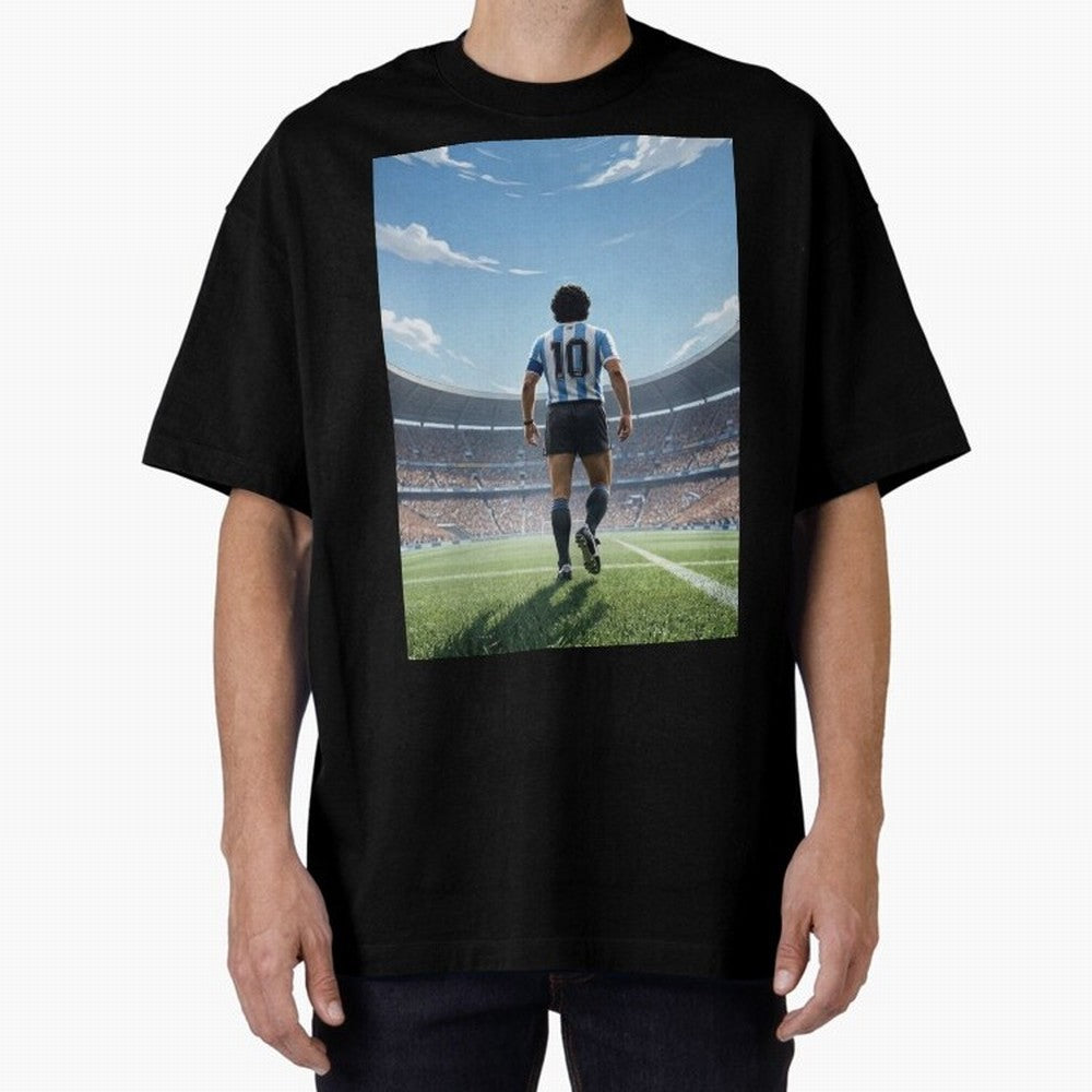 Diego Maradona Oversized T-Shirt Celebrate Soccer Greatness during FIFA World Cup 2026 USA Canada Mexico Spirit, Filled with Argentina, France and Brazil, Haaland, Match Day Excitement, Supporter Culture, Golden Goals and Global Football Passion;