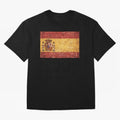 Vintage Distressed Spanish Flag Oversized T-Shirt Feel the FIFA World Cup 2026 USA Canada Mexico Journey through Cristiano Ronaldo, Haaland and CR7 Highlights, France and Portugal Pride, Soccer Culture, Superstar Moments, National Team Dreams and