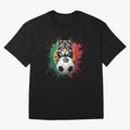 Portugal 2026 Soccer dog - World Cup Football Oversized T-Shirt Carry National Pride through FIFA World Cup 2026 Group Stage Spirit, Capturing Argentina, Mbappe and Neymar, Retro Football Energy, Iconic Rivalries, Trophy Chase Drama and Stadium
