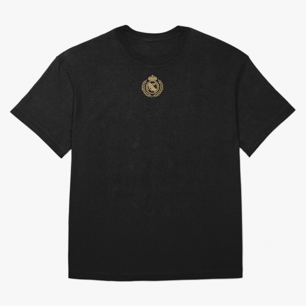 REAL MADRID GOLDEN EMBROIDERY Oversized T-Shirt Enjoy the FIFA World Cup 2026 USA Canada Mexico Journey through Cristiano Ronaldo, Haaland and CR7 Highlights, Brazil Pride, Fan Favorite Moments, National Team Passion, Big Match Drama and Soccer