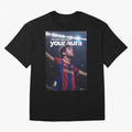 Lionel Messi - They can't copy & paste your aura Oversized T-Shirt Follow the Final Road of FIFA World Cup 2026 Filled with CR7, Spain Energy, Fan Favorite Moments, National Team Passion, Big Match Drama and Soccer History; Perfect for Supporters