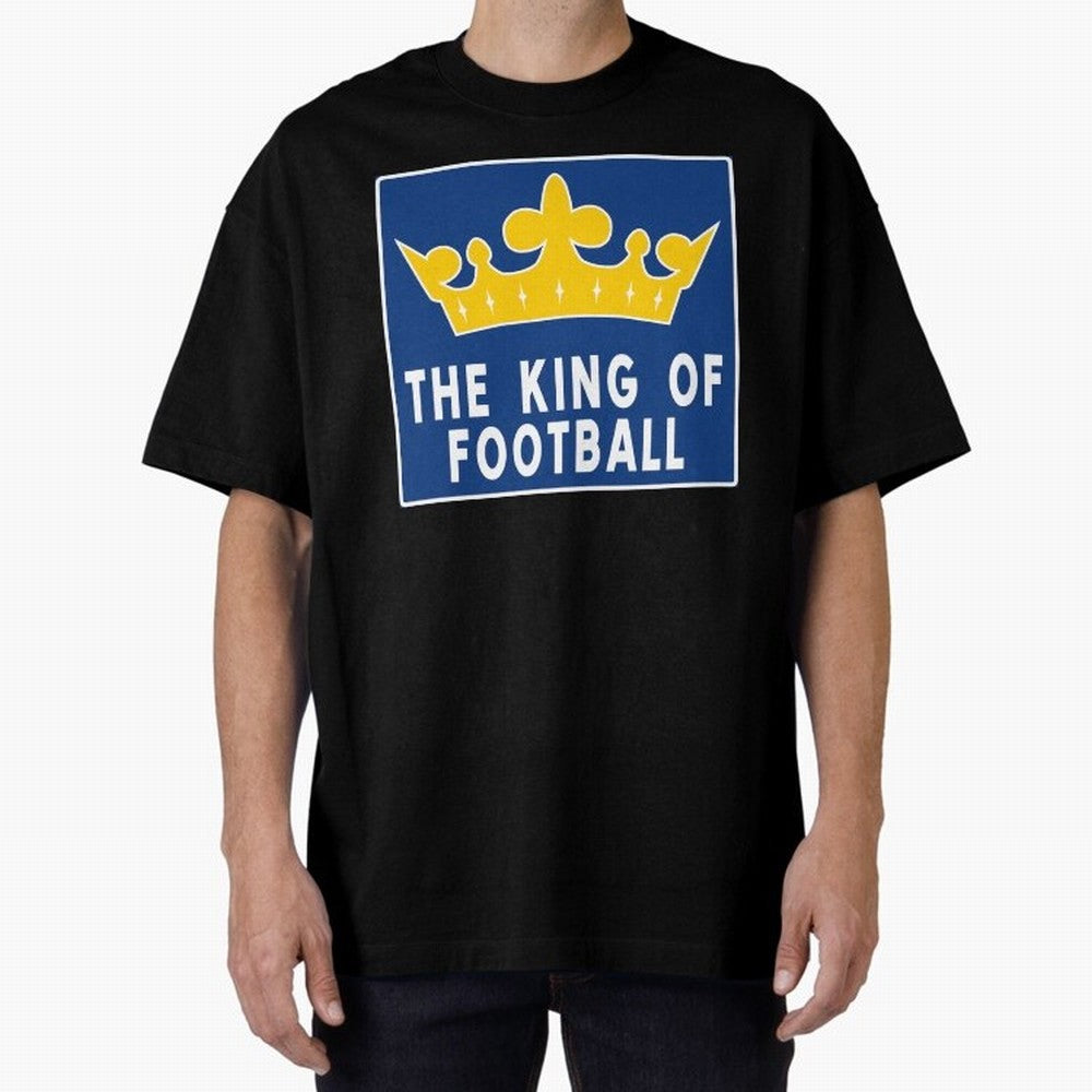 The King of Football Oversized T-Shirt Bring FIFA World Cup 2026 for Fans of Neymar, Haaland and Cristiano Ronaldo and Argentina, Bringing Goal Celebration Energy, Supporter Heritage, Football Icons and Worldwide Tournament Joy; Built for