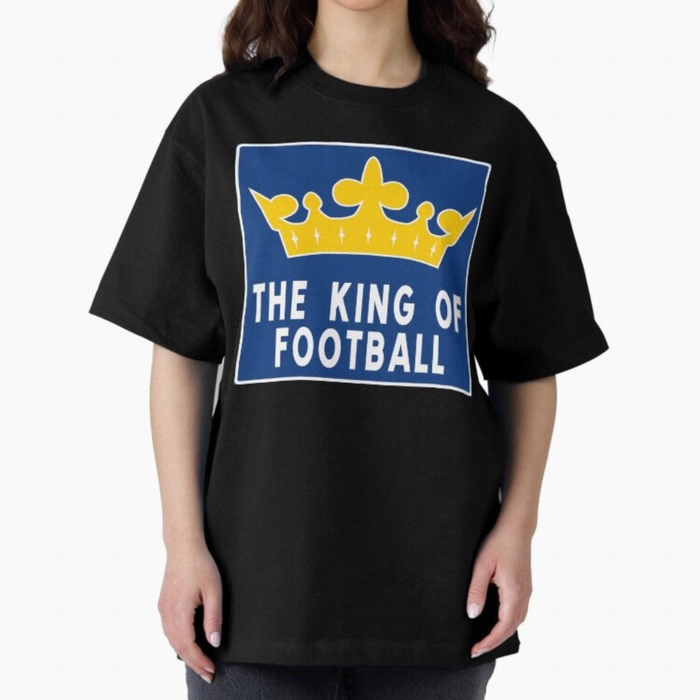 The King of Football Oversized T-Shirt Bring FIFA World Cup 2026 for Fans of Neymar, Haaland and Cristiano Ronaldo and Argentina, Bringing Goal Celebration Energy, Supporter Heritage, Football Icons and Worldwide Tournament Joy; Built for